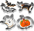 Halloween Cookie Cutters Set - 12 Pieces Stainless Steel Halloween Cookie Cutters Shape,Pumpkin, Ghost, Bat and Cat Cookie Cutter Shapes for Hallo...