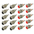 RCA Female Socket Connector, Chassis Panel Mount Adapter for Amplifier Audio Terminal RCA Plug (20-Pack)...