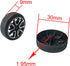 EUDAX 30mmx9mm Plastic Roll 2mm Dia Shaft Toys Wheel and 2mmx100mm STEM Shaft Round Rod Axles for DIY Toy RC Car Truck Boat Helicopter Model Part ...