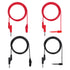 Sumnacon Multimeter Test Lead Set - Stackable Banana Plug to Test Hook, Banana Plug to Alligator Clips Test Cable Kit, Flexible Silicone Electrica...