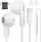USB C Headphones, Type C Earbuds for iPhone 15/15 Pro/ 15 Pro Max Samsung S24 Headphones with Microphone Noise Isolation Stereo Wired Earphones fo...