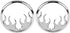1 Pair Front Chrome Motorcycle Flame Speaker Grill Accent Trim Cover for Harley Touring Electra Street Glide Ultra Limited & Trike 2014-2023...