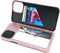 for iPhone 12 Pro Max Case, Built-in Mirror Shockproof Card Holder Cover Wallet Case for iPhone 12 Pro Max 6.7 Inch (Rose Gold)...