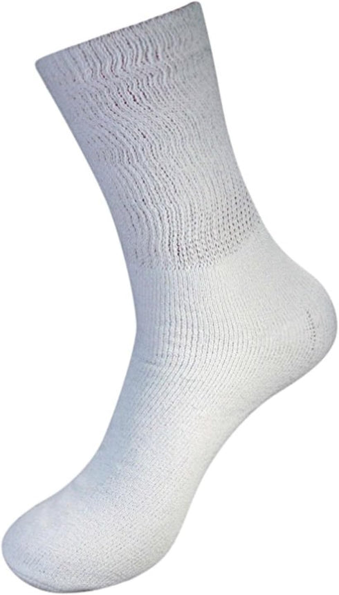 Lot of 3 Pairs Mens gray Diabetic Socks Loose Fit Big Size 13-15 Blue Label...