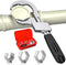 Universal Adjustable Double-Ended Wrench - Multifunctional Bathroom Wrench, Universal Pipe Wrench, Crescent Wrench Sets Hand Tool for Water Pipe R...