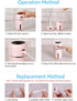 Mini USB Car Humidifier, 200ml Ultrasonic Cool Mist Humidifier with 7 Colors Light Changing, Adjustable Mist Mode,Auto Shut-Off, Super Quiet Opera...