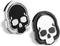 homEdge Cell Phone Skull Ring Grip, Set of 2 Packs 360° Adjustable Finger Ring Holder, Suitable for Magnetic Car Mount Kickstand for Cell Phone-Bl...