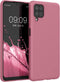 kwmobile Case Compatible with Samsung Galaxy A12 Case - Soft Slim Protective TPU Silicone Cover - Dark Rose...