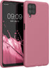 kwmobile Case Compatible with Samsung Galaxy A12 Case - Soft Slim Protective TPU Silicone Cover - Dark Rose...