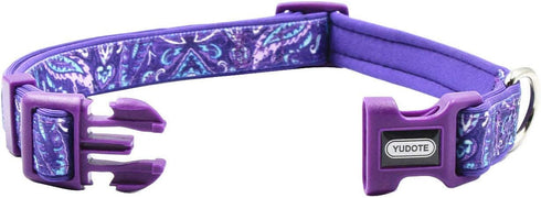 Durable Dog Collar with Maple Leaves Pattern, Neoprene Padded Soft and Comfortable, Adjustable Collars for Small Dogs & Puppies...