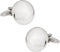 Versatile Round Chrome Button Cufflinks with Presentation Box...