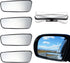 Tallew 4 Pieces Blind Spot Mirror for Car Convex Side Rear View Mirror Blindspot Automotive Rectangular Blindspot Rearview Accessories with Frame ...