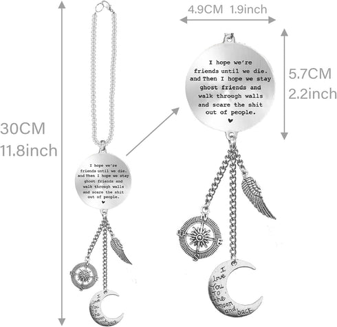 Car Hanging Ornament Charm,Car Accessories for Women and Man,Car Mirror Decor Hanging (E)...