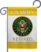 Breeze Decor US Army Garden Flag Armed Forces Rangers United State American Military Veteran Retire Official House Decoration Banner Small Yard Gi...