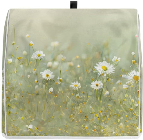 Realistic Daisy Print Stand Mixer Covers Fit Tilt Head and Bowl Lift Models Mixers, Washable Kitchen Appliance Cover Universal Fit Coffee Maker Bl...