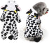 Warm pet Clothes Dog Milk Cow Sweater Hoodie cat Halloween Costume pet Milk Cow Costume Dog Outfit cat Christmas Outfit Decorative Pet Costume Dog...