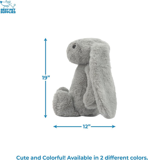 Best Pet Supplies Interactive Bunny Buddy Dog Toy with Crinkle and Squeaky Enrichment for Small and Medium Breed Puppies or Dogs, Cute and Plush -...