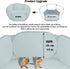 Small Animal Cage Tent Playpen with Fabric,Reptiles Cage,Breathable Transparent Pet Playpen Pop Open Outdoor/Indoor Exercise Fence,Portable Yard F...