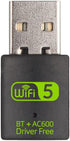 DIGISHUO Mini WiFi Dongle | USB Bluetooth WiFi receiver driver dual band network card, 600Mbps Dual Band 2.4 | 5Ghz Wireless Network External Rece...