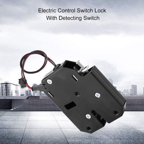 Sonew DC 12V Cabinet Drawer Electric Control Drawer Switch Lock Electromagnetic Lock (with Detecting Switch)...