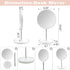 1x/7x Magnifying Makeup Mirror with Stand, Magnified 6" Double Sided Desk Table Mirror?360° Rotation Tabletop Cosmetic Mirror for Traveling,Shavin...