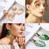 FINREZIO 9 Pairs Clip on Drop Earrings for Women Statement Rattan Resin Acrylic Drop Dangle Earrings Lightweight Geometric Rattan Tassel Hoop Drop...