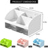 Desk Organizer and Accessories with 6 Compartments and 2 Drawers, Plastic Makeup Organizer, Pen Holder for Desktop Storage, Desk Organization for ...