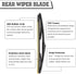 (Pack of 2) Rear Wiper Blade Set Replacement for Hyundai Veracruz IX55 2007-2012,Back Windshield Window,Rear wiper Accessories...