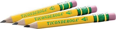 Ticonderoga My First Short Triangular Wood-Cased Pencils, 2 HB Soft, Yellow, 36 Count...