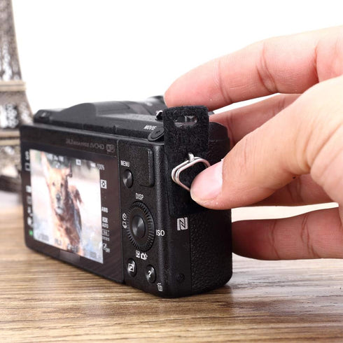 Leather Protector Cover Pad Lug Ring Camera Strap Triangle Split Ring Hook for DSLR Rangefinder SLR Mirrorless Camera with Round Hole Interface...