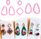 Keoker Organic Clay Cutters, Polymer Clay Cutters for Earrings Making, Clay Earrings Cutters (B)...