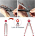Cooking Tongs 9 inches and 12 inches Stainless Steel Kitchen Silicone Serving Tong Heat Resistant Meat Turner Spatula Tong Fish Tongs with Locking...