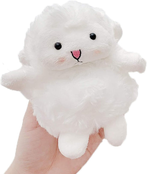 Yatchen Plush Case Compatible with AirPods 1&2, Cute 3D Cartoon Fur Sheep Design Funny Cover with Keychain Protective Case...