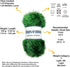 Eyelash Dazzle Fun Fur Yarn with Metallic Sparkle 100 Gram (3.53 Ounces) 120 Yards (110 Meters) (Pine Tree Green)......