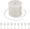 Pandahall 15.7-16.4 Feet Silver Heart Link Chains 5x3.5x0.4mm Soldered Brass Love Heart Cable Chains Spool with 20Pcs Lobster Claw Clasps 30Pcs Ju...