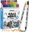 TRANSON 36 Color Dual-tip Acrylic Paint Pen Set for Canvas Rock Wood Leather Ceramic DIY Painting...