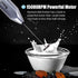 Handheld Milk Frother with Stainless Steel Whisk, Portable and Powerful Foam Maker for Morning Coffee, Latte, Cappuccino, Hot Chocolate (Silver)...