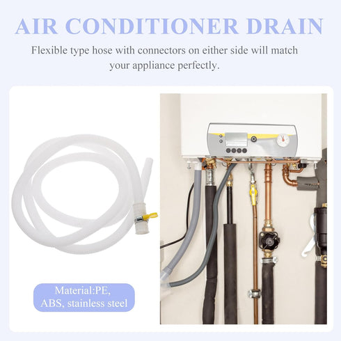 DOITOOL Air Conditioner Drain Portable Hose Hose Washing Machine Portable Air Conditioner Drain Kit Inlet Hose Washing Machine Hoses Inlet Hose fo...