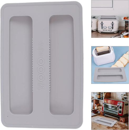 2 Slice Toaster Lid Toaster Cover 2 Slice, Bread Toaster Silicone Dust Cover Toaster Lid for Kitchen Coffee Shop Restaurant Toaster Appliance, Top...
