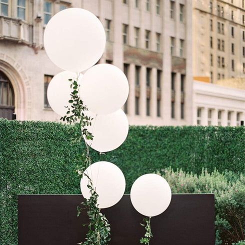 36 Inch Giant Balloons White Balloons(Premium Helium Quality), 6 Pack 36'' Large Latex Balloons for Photo Shoot/Birthday/Wedding Party/Festivals/E...