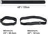 2 x 48 Inch Hook and Loop Cable Tie, 6 Pack Heavy Duty Adjustable Fastening Adhesive Cinch Strap with Plastic D-ring Buckle, Multi-Purpose Reusabl...