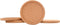 Natural Round Cork Coasters for Drinks with Lip Edge Absorbent Heat and Water Resistant Reusable Durable Saucers for Bar Glass Cup/Mug Coffee Coas...
