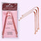 HealthAndYoga™ qSwipe Lite Copper Tongue Cleaners (Pack of 3) – Prevents Bad breath, Improves taste- Flexible, Curved ends provide good grip – Com...