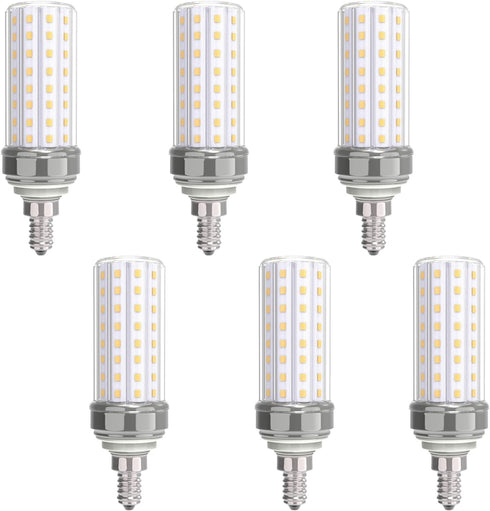 Intpro LED Corn Light Bulb 150W Equivalent 2000 Lumen 3000K Warm White 12W E12 Base Non-dimmable Corn Lighting for Home Garage Warehouse Indoor LE...