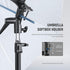 NEEWER Camera Flash Bracket H-Type Mount with Umbrella Softbox Holder, 180° Swivel Adjustable Metal Light Stand Adapter with 1/4" to 3/8" Screw Ad...