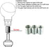 Abfer Round Ball Shift Knob Car Gear Stick Shifter Knobs Shifting Lever Replacement Fit Most Automatic Manual Transmission Vehicles (Pink)...