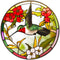 Stained Glass Hummingbird Window Clings Anti-Collision Window Decals Summer Window Stickers Static Clings Birds Strikes on Window Glass Non Adhesi...