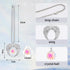 Car Rear View Mirror Hanging Accessories, Angel Wings with K9 Crystal Ball Charm for Your Car Decoration, Beautiful Exquisite Car Hanging Ornament...