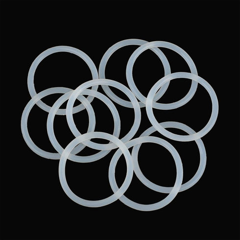 X AUTOHAUX Silicone O-Rings, 40mm OD 33.8mm ID 3.1mm Width VMQ Seal Gasket for Compressor Valves Pipe Repair, White, Pack of 10...