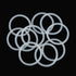 X AUTOHAUX Silicone O-Rings, 40mm OD 33.8mm ID 3.1mm Width VMQ Seal Gasket for Compressor Valves Pipe Repair, White, Pack of 10...